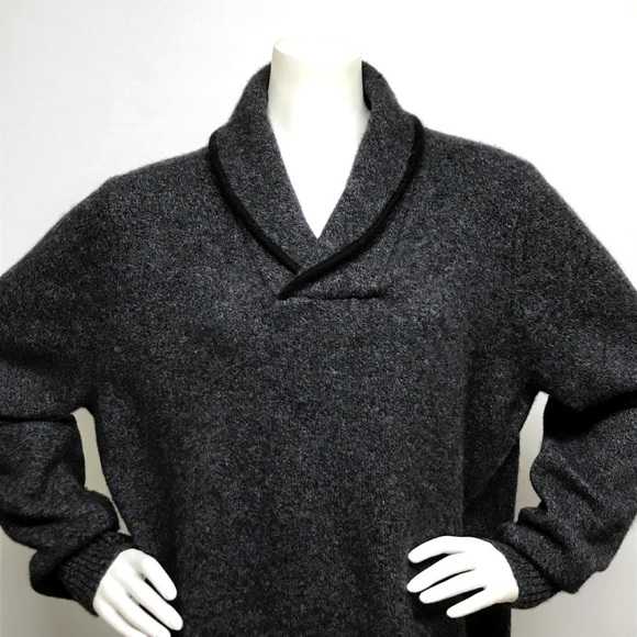 ❌❌SOLD❌❌ CASHMERE Sweater ELBOW Patches Mens XL - Picture 4 of 8